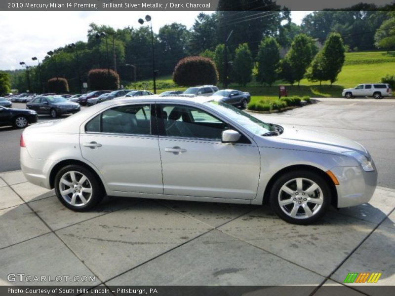 Brilliant Silver Metallic / Dark Charcoal 2010 Mercury Milan I4 Premier