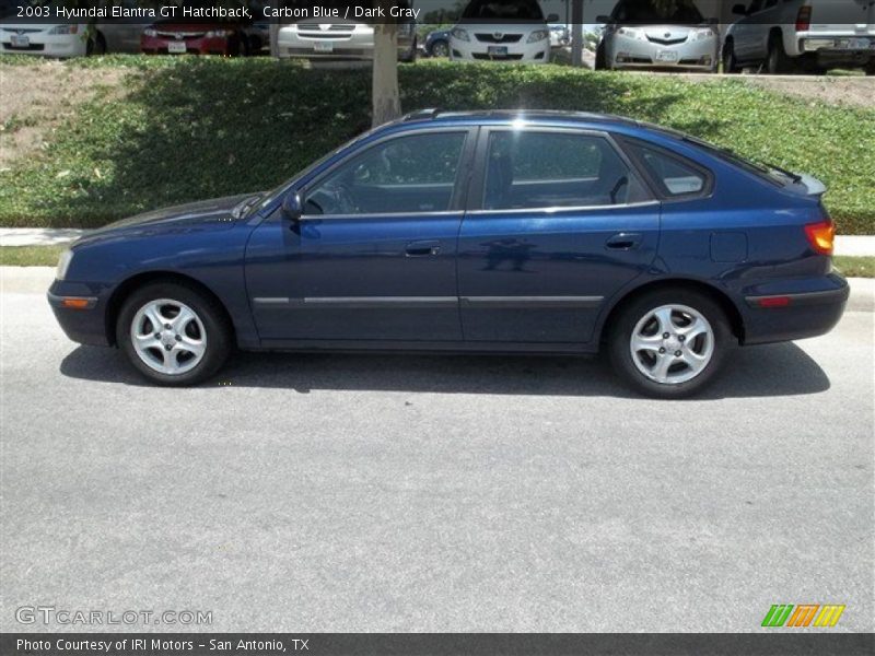 Carbon Blue / Dark Gray 2003 Hyundai Elantra GT Hatchback