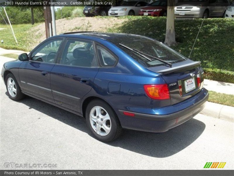 Carbon Blue / Dark Gray 2003 Hyundai Elantra GT Hatchback