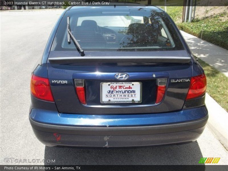 Carbon Blue / Dark Gray 2003 Hyundai Elantra GT Hatchback