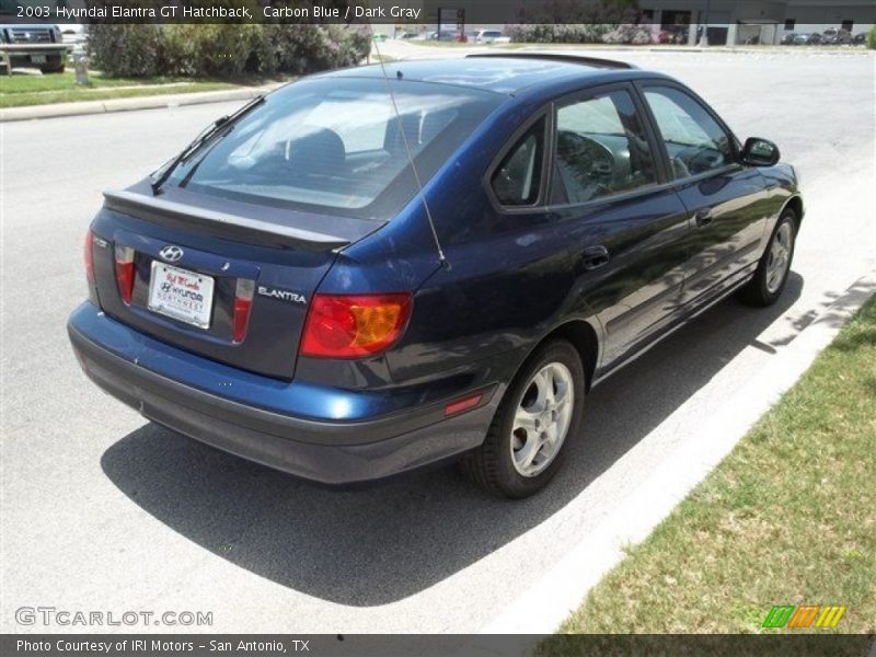 Carbon Blue / Dark Gray 2003 Hyundai Elantra GT Hatchback