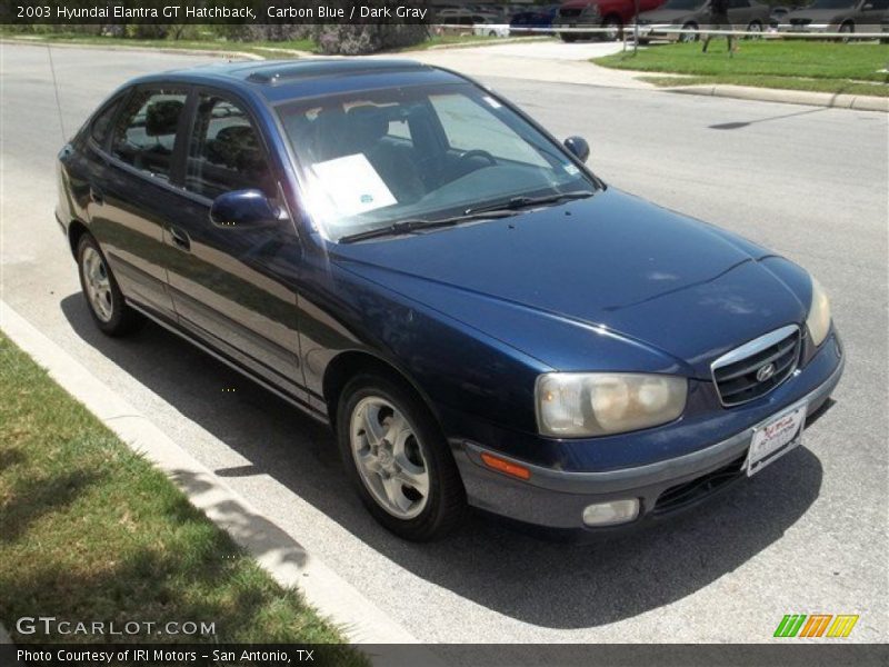 Carbon Blue / Dark Gray 2003 Hyundai Elantra GT Hatchback