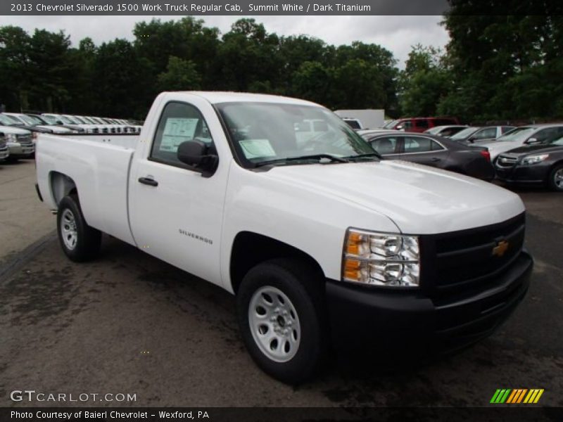 Summit White / Dark Titanium 2013 Chevrolet Silverado 1500 Work Truck Regular Cab