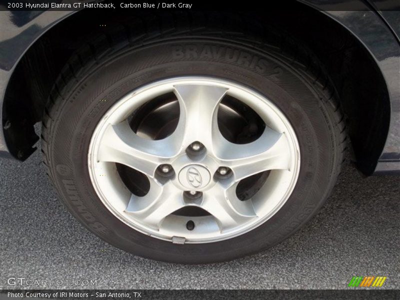 Carbon Blue / Dark Gray 2003 Hyundai Elantra GT Hatchback