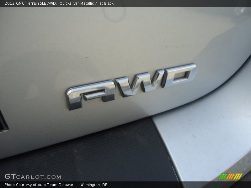 Quicksilver Metallic / Jet Black 2012 GMC Terrain SLE AWD