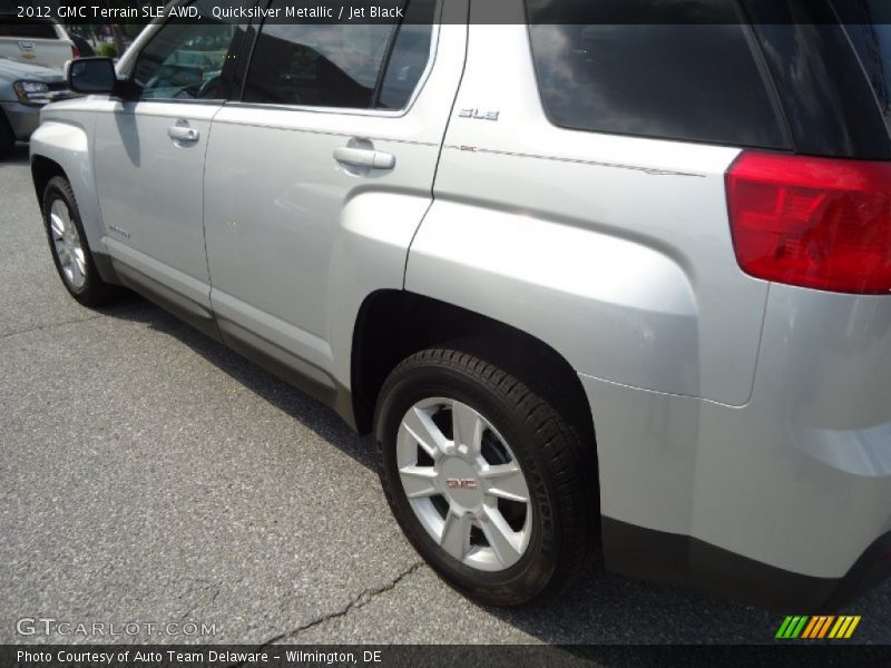 Quicksilver Metallic / Jet Black 2012 GMC Terrain SLE AWD