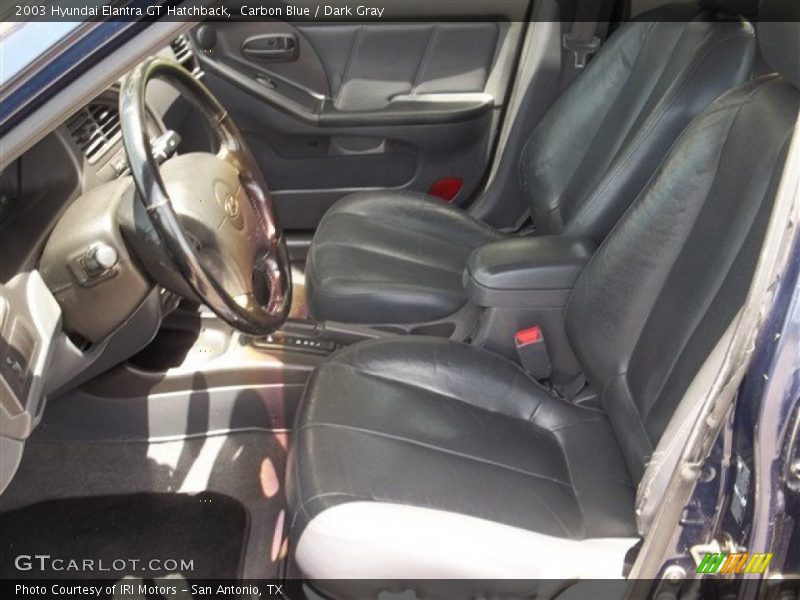Carbon Blue / Dark Gray 2003 Hyundai Elantra GT Hatchback