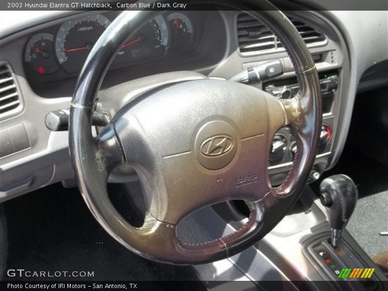 Carbon Blue / Dark Gray 2003 Hyundai Elantra GT Hatchback