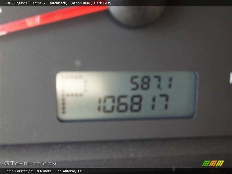 Carbon Blue / Dark Gray 2003 Hyundai Elantra GT Hatchback