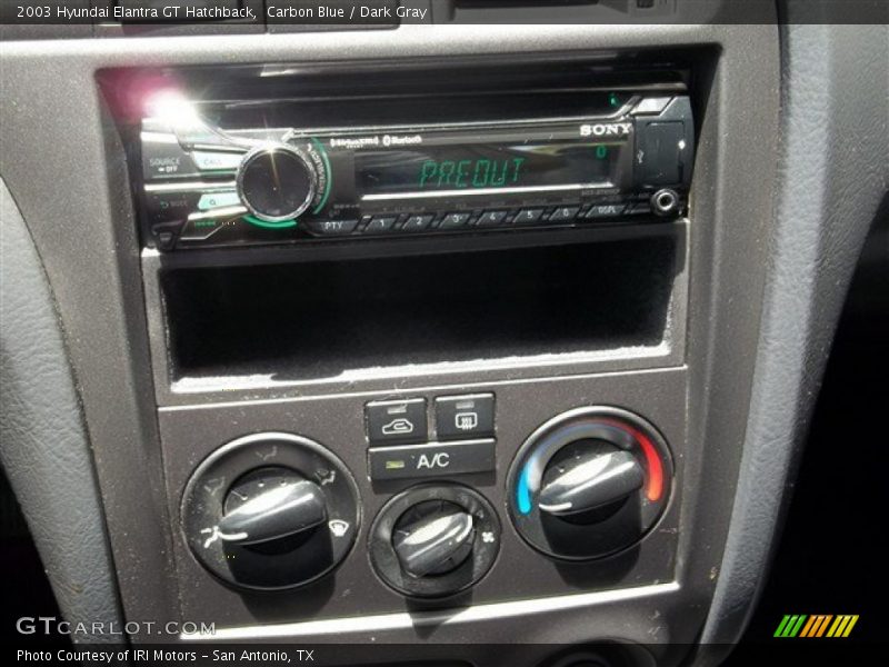 Carbon Blue / Dark Gray 2003 Hyundai Elantra GT Hatchback