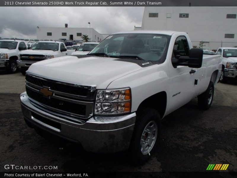 Summit White / Dark Titanium 2013 Chevrolet Silverado 2500HD Work Truck Regular Cab