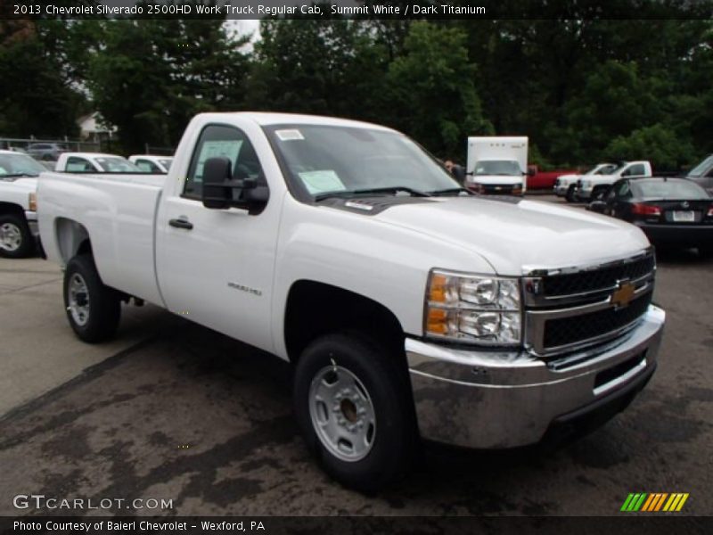 Summit White / Dark Titanium 2013 Chevrolet Silverado 2500HD Work Truck Regular Cab
