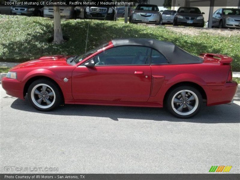 Redfire Metallic / Medium Parchment 2004 Ford Mustang GT Convertible