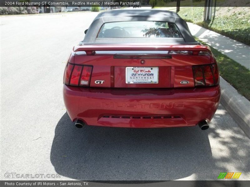 Redfire Metallic / Medium Parchment 2004 Ford Mustang GT Convertible