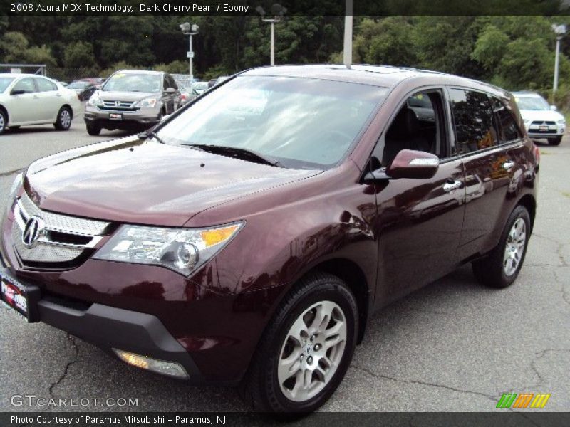 Dark Cherry Pearl / Ebony 2008 Acura MDX Technology