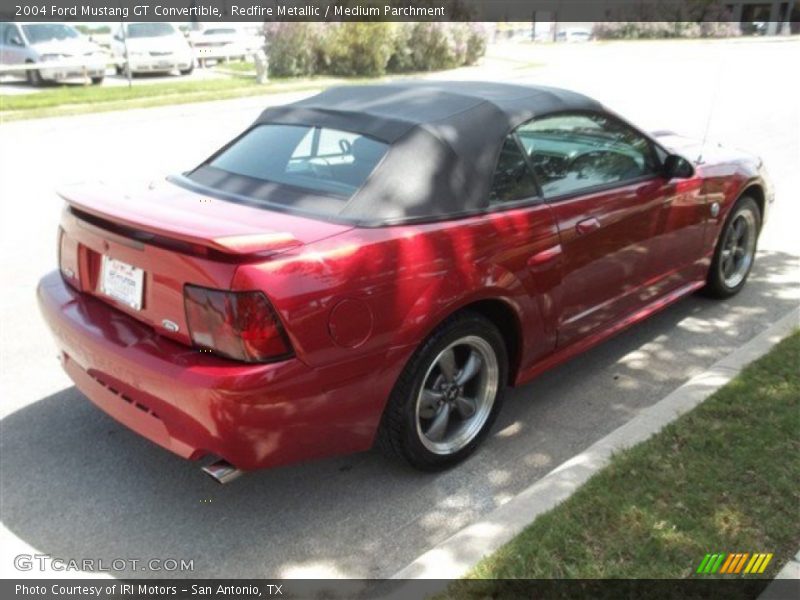 Redfire Metallic / Medium Parchment 2004 Ford Mustang GT Convertible