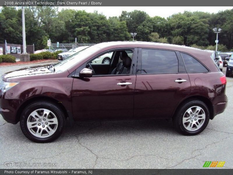 Dark Cherry Pearl / Ebony 2008 Acura MDX Technology