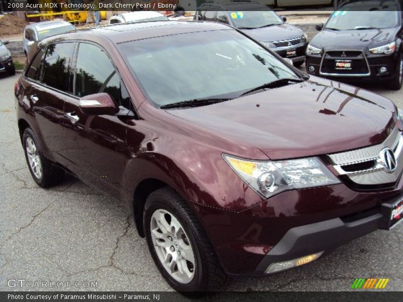 Dark Cherry Pearl / Ebony 2008 Acura MDX Technology