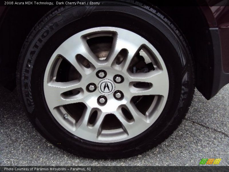 Dark Cherry Pearl / Ebony 2008 Acura MDX Technology