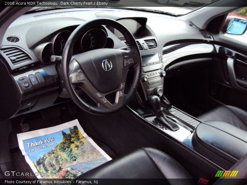 Dark Cherry Pearl / Ebony 2008 Acura MDX Technology