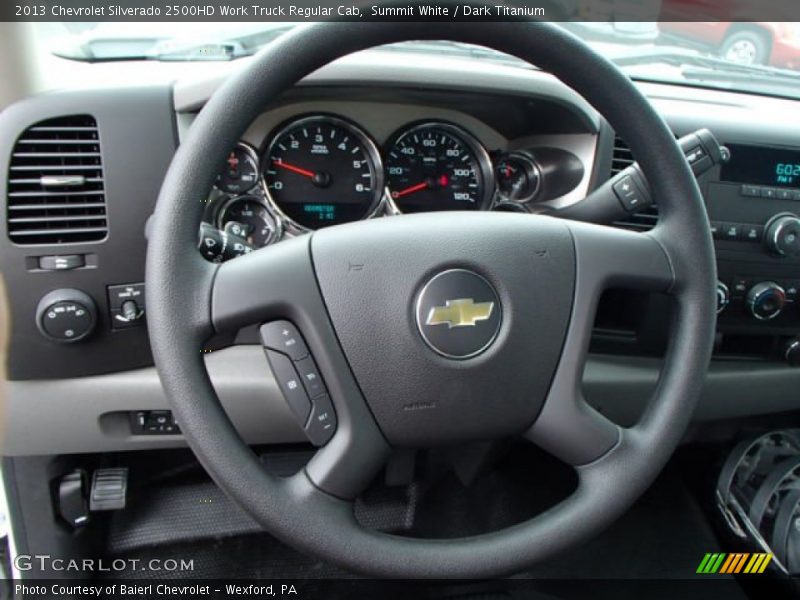 Summit White / Dark Titanium 2013 Chevrolet Silverado 2500HD Work Truck Regular Cab