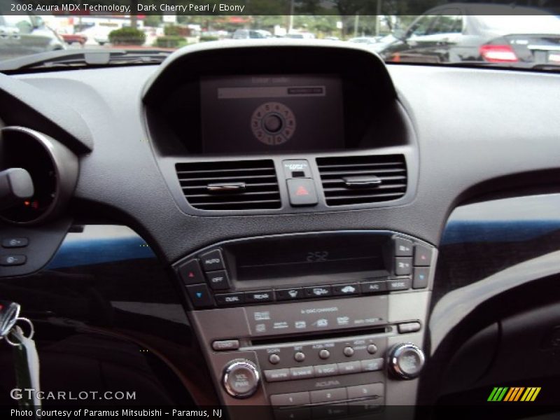 Dark Cherry Pearl / Ebony 2008 Acura MDX Technology