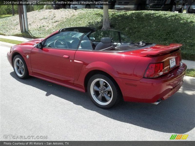 Redfire Metallic / Medium Parchment 2004 Ford Mustang GT Convertible