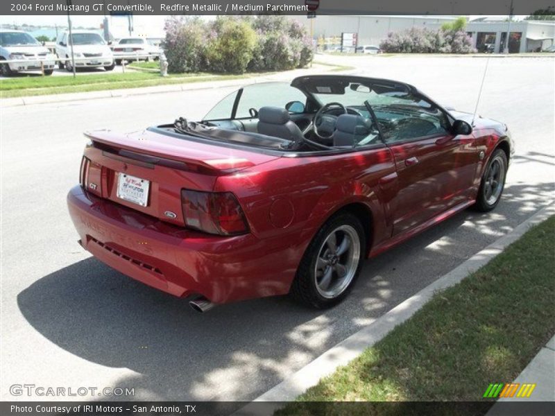 Redfire Metallic / Medium Parchment 2004 Ford Mustang GT Convertible