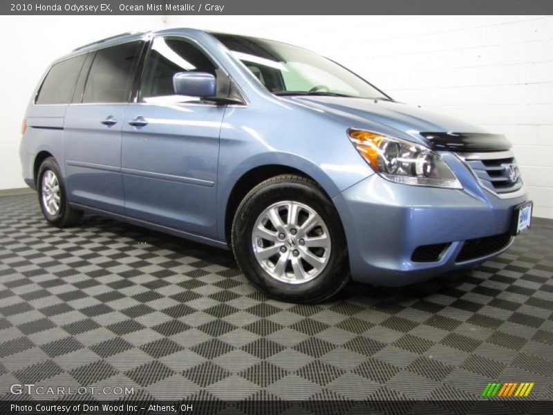 Ocean Mist Metallic / Gray 2010 Honda Odyssey EX