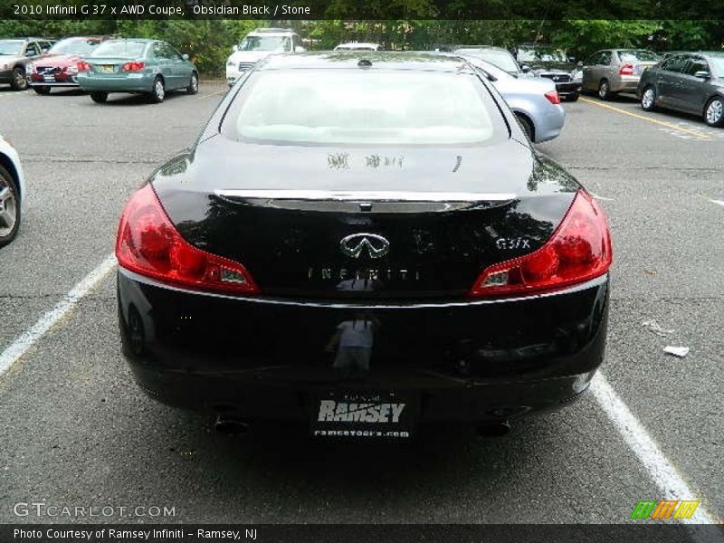 Obsidian Black / Stone 2010 Infiniti G 37 x AWD Coupe