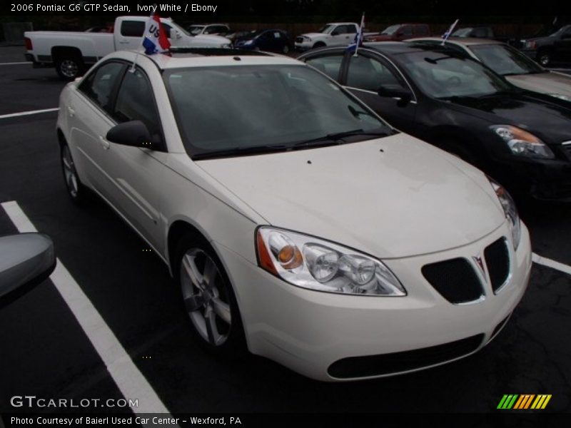 Ivory White / Ebony 2006 Pontiac G6 GTP Sedan