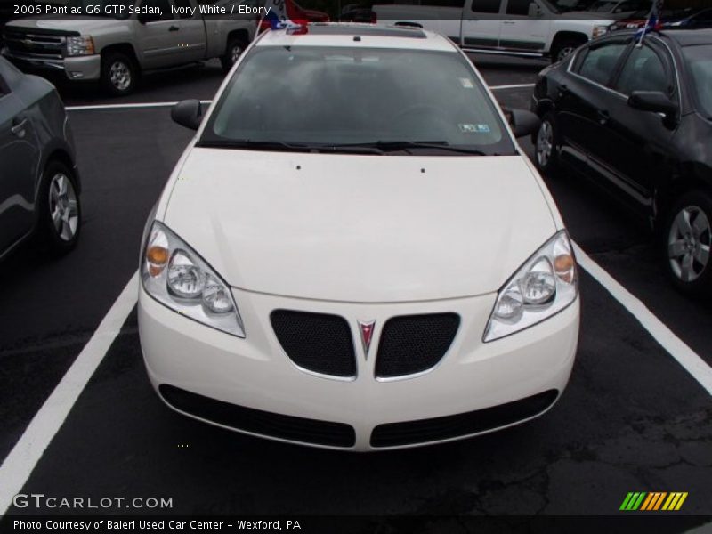 Ivory White / Ebony 2006 Pontiac G6 GTP Sedan