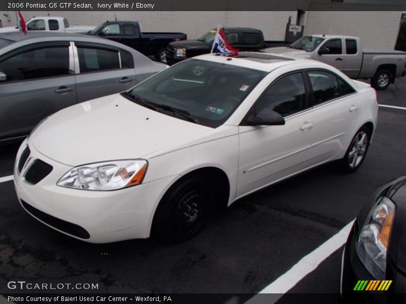 Ivory White / Ebony 2006 Pontiac G6 GTP Sedan