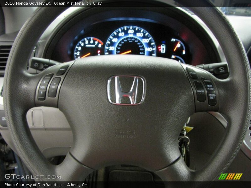Ocean Mist Metallic / Gray 2010 Honda Odyssey EX