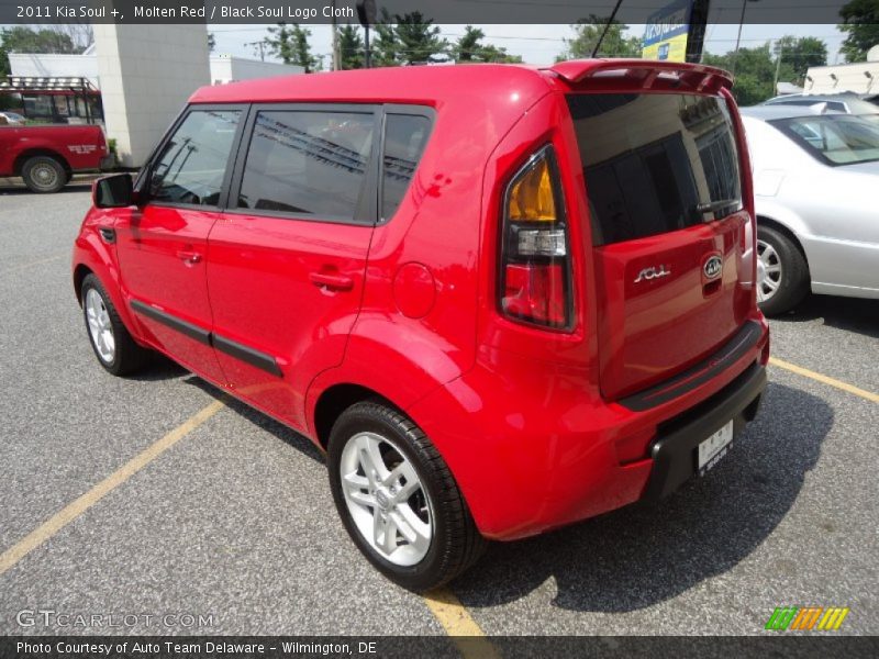 Molten Red / Black Soul Logo Cloth 2011 Kia Soul +