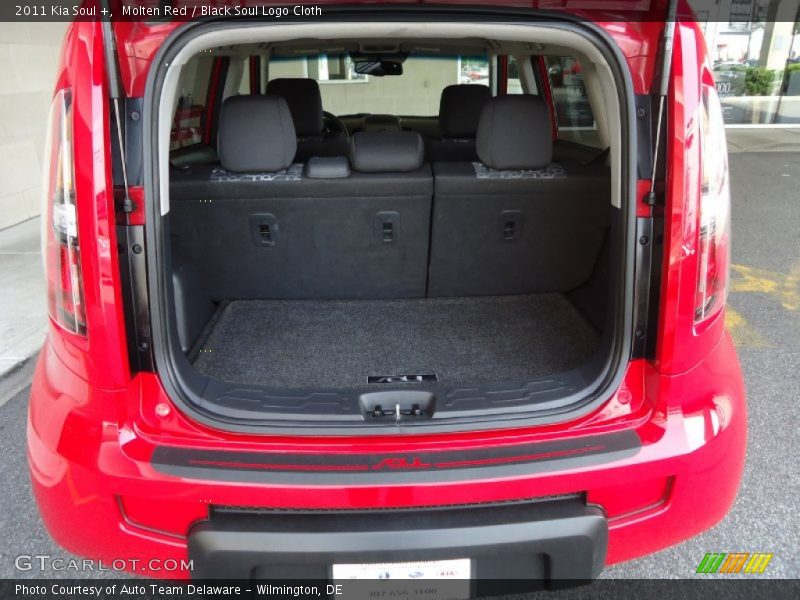 Molten Red / Black Soul Logo Cloth 2011 Kia Soul +