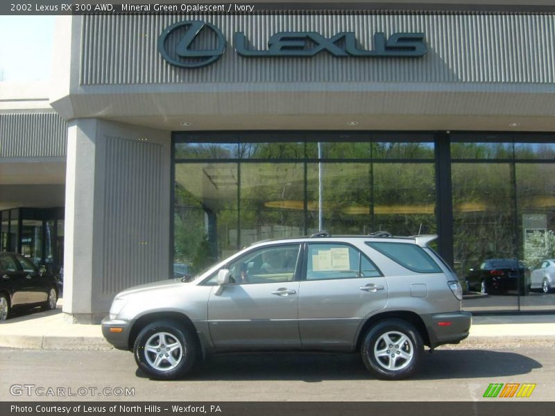 Mineral Green Opalescent / Ivory 2002 Lexus RX 300 AWD
