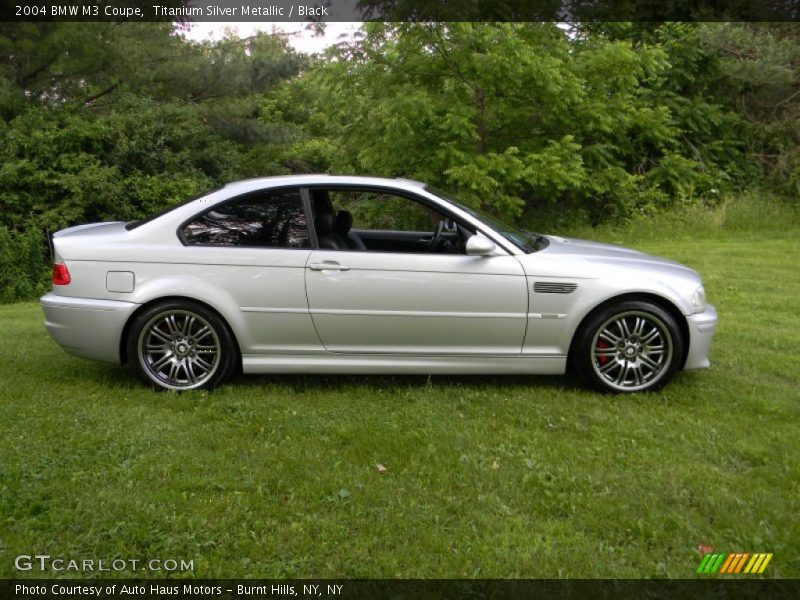 Titanium Silver Metallic / Black 2004 BMW M3 Coupe