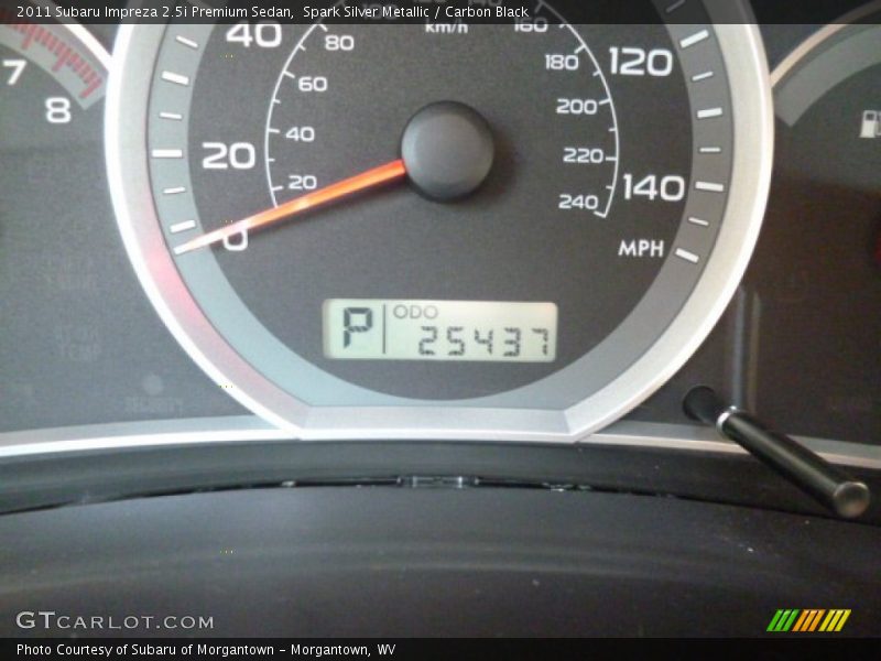 Spark Silver Metallic / Carbon Black 2011 Subaru Impreza 2.5i Premium Sedan