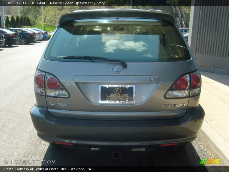 Mineral Green Opalescent / Ivory 2002 Lexus RX 300 AWD