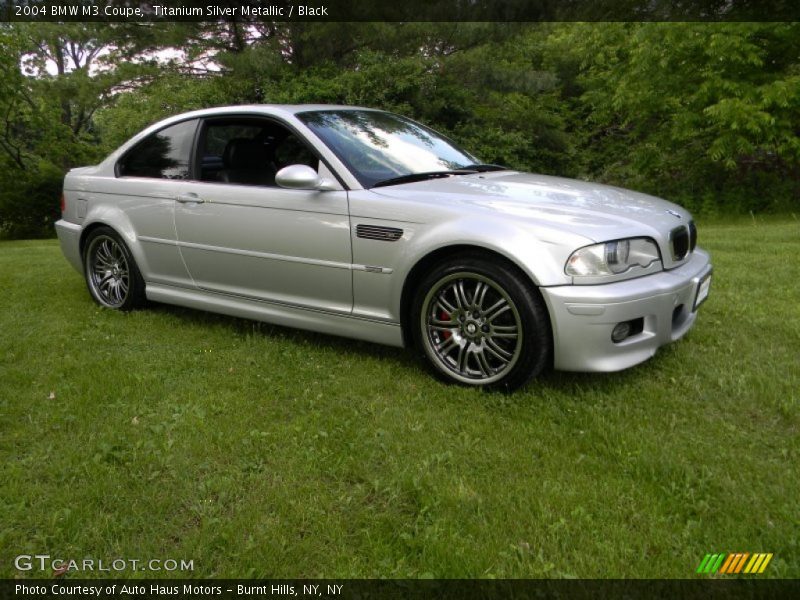 Titanium Silver Metallic / Black 2004 BMW M3 Coupe