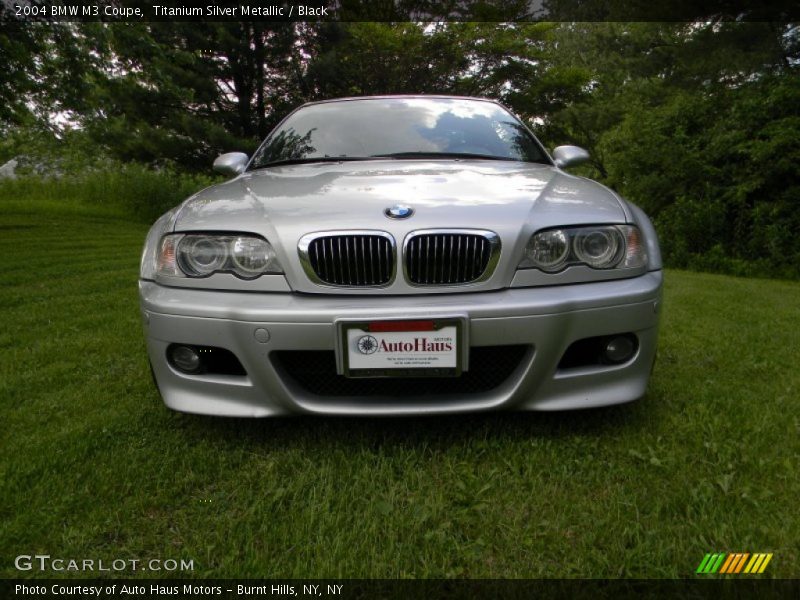Titanium Silver Metallic / Black 2004 BMW M3 Coupe