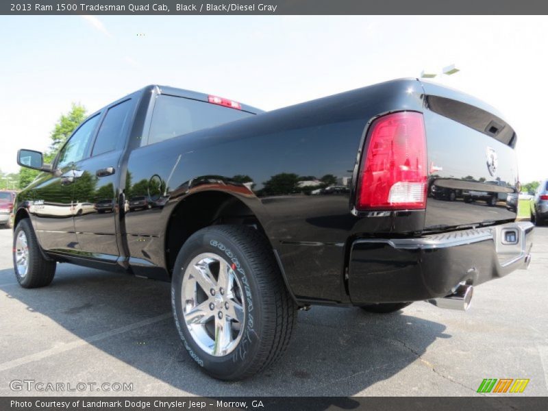Black / Black/Diesel Gray 2013 Ram 1500 Tradesman Quad Cab