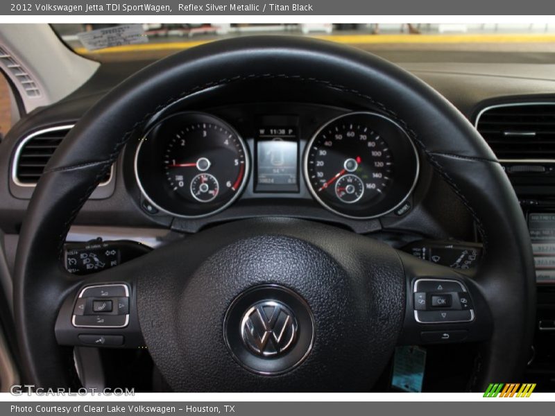 Reflex Silver Metallic / Titan Black 2012 Volkswagen Jetta TDI SportWagen