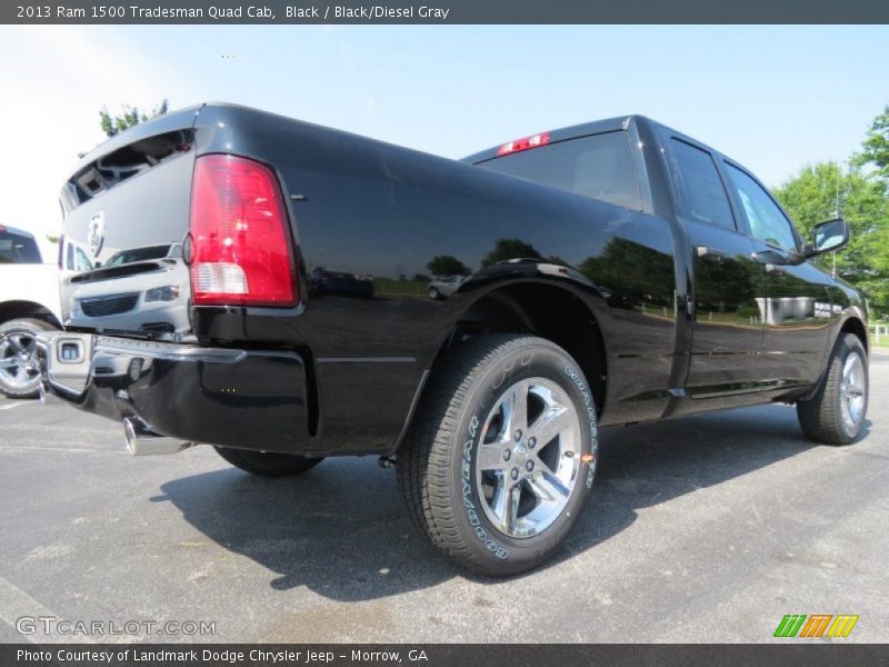 Black / Black/Diesel Gray 2013 Ram 1500 Tradesman Quad Cab