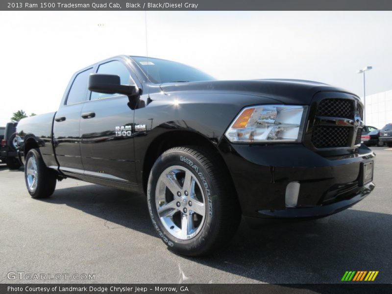 Black / Black/Diesel Gray 2013 Ram 1500 Tradesman Quad Cab