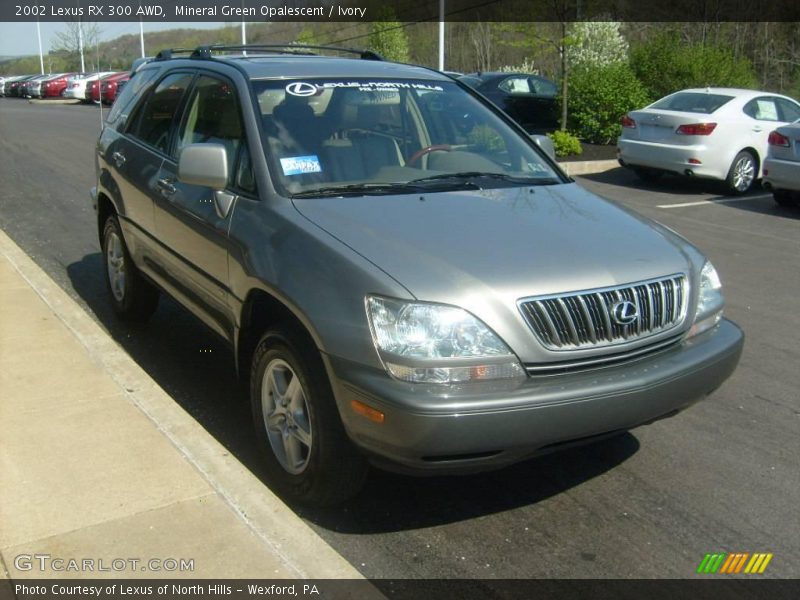 Mineral Green Opalescent / Ivory 2002 Lexus RX 300 AWD