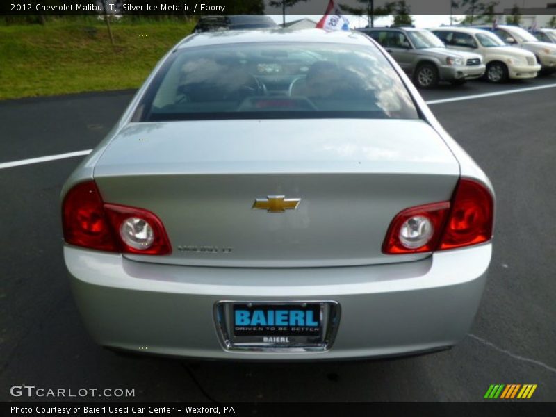 Silver Ice Metallic / Ebony 2012 Chevrolet Malibu LT