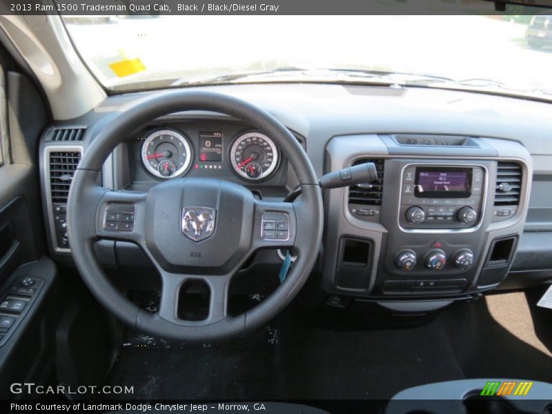 Black / Black/Diesel Gray 2013 Ram 1500 Tradesman Quad Cab