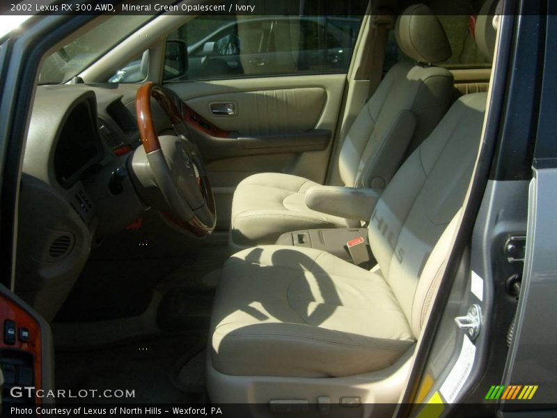 Mineral Green Opalescent / Ivory 2002 Lexus RX 300 AWD